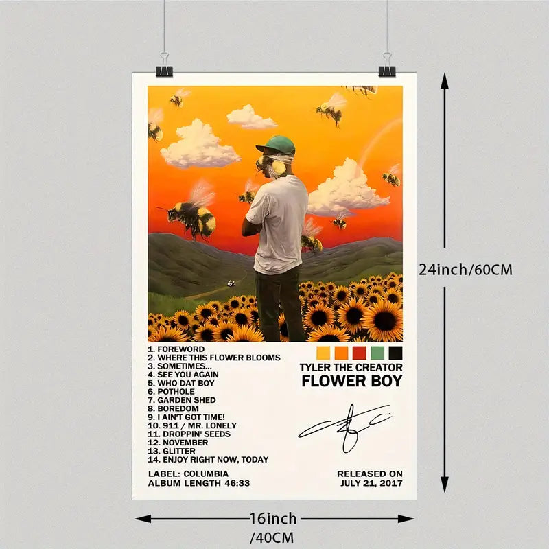 "Flower Boy" Tyler The Creator Album Cover