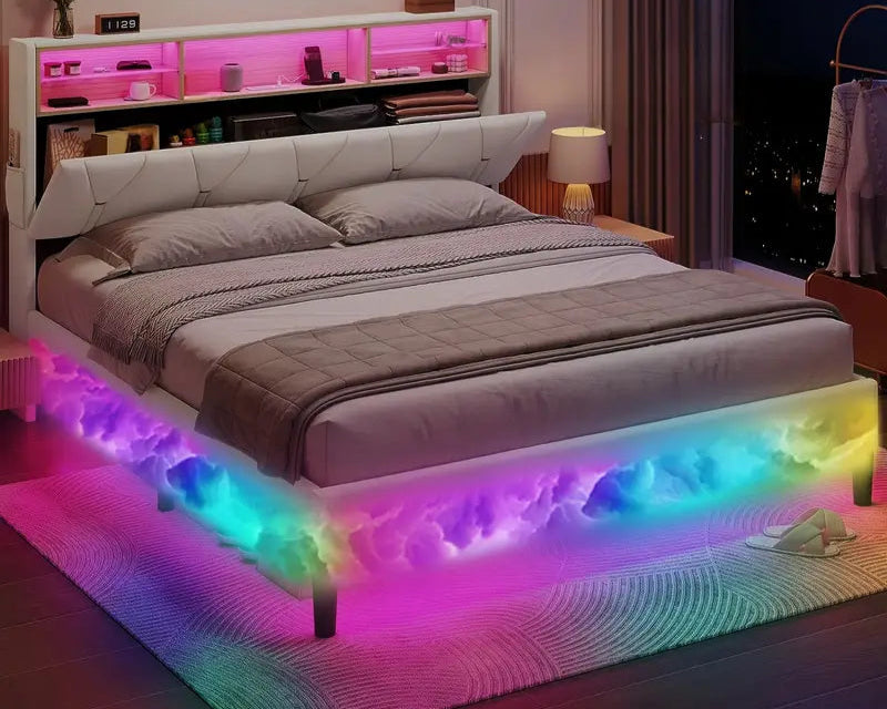 LED Cloud Bed Frame