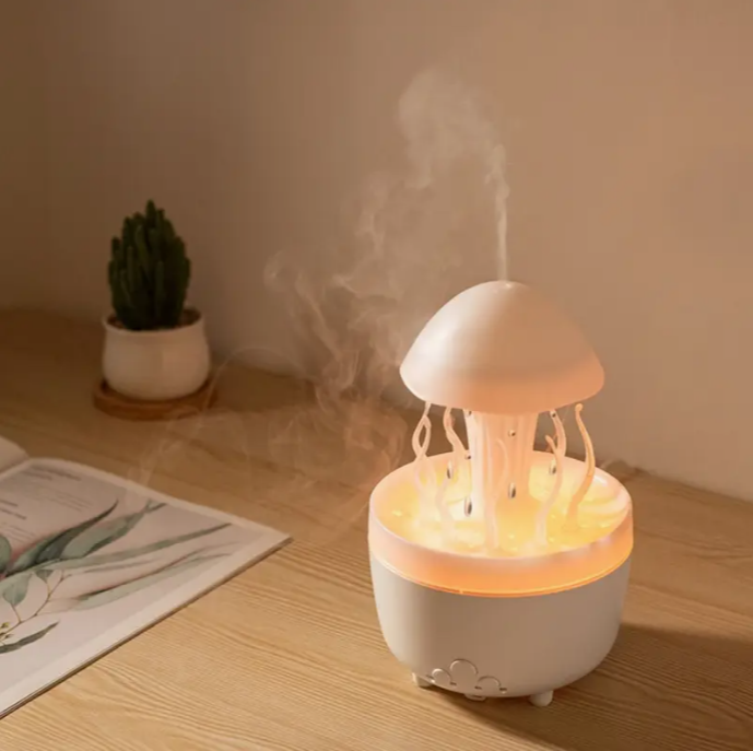 Rotating Jellyfish Raindrop Essential Oil Diffuser!