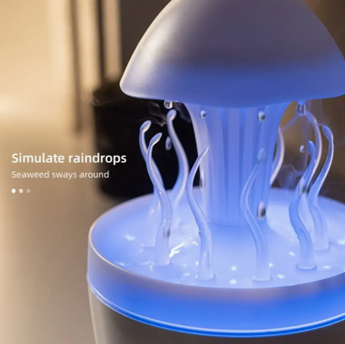 Rotating Jellyfish Raindrop Essential Oil Diffuser!