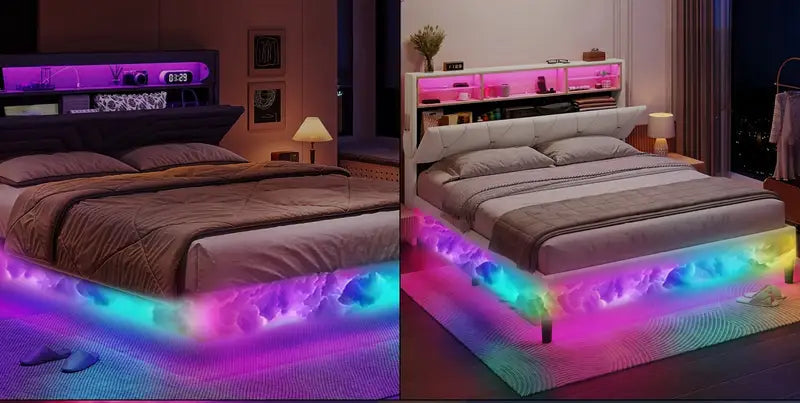 LED Cloud Bed Frame