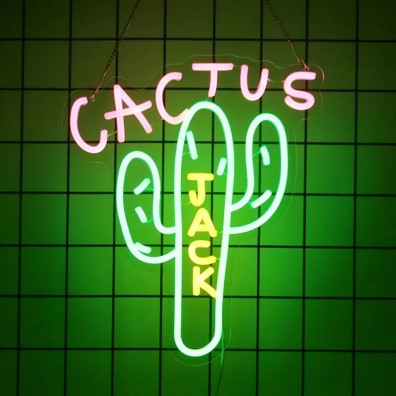 Cactus Jack neon sign